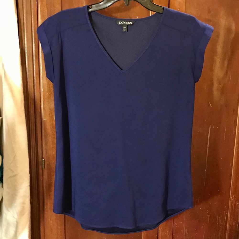 Express Women’s Blue Blouse Size S